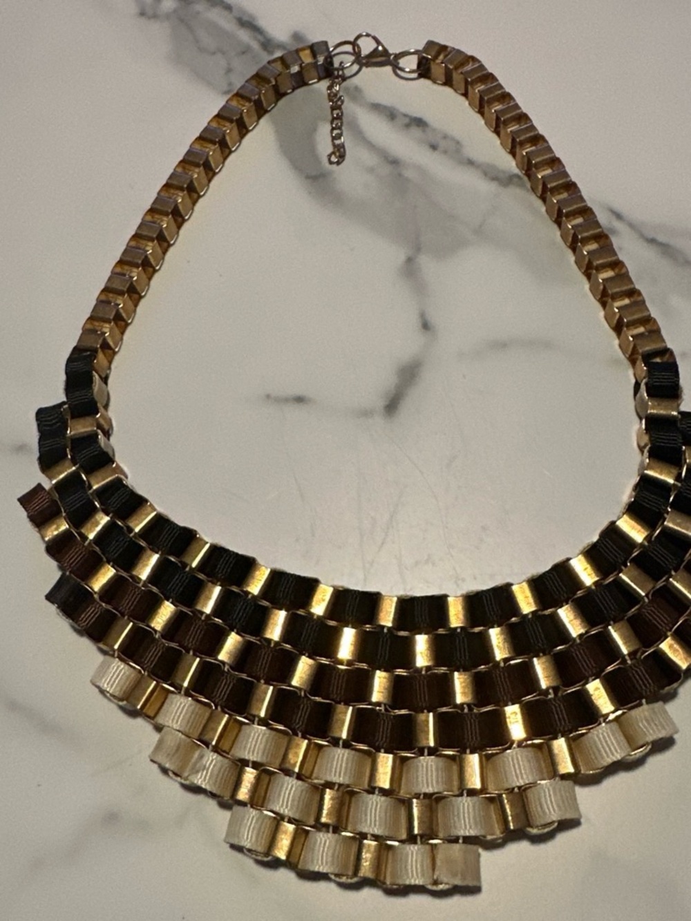 Gold and Black Layered Necklace - Women Jewelry